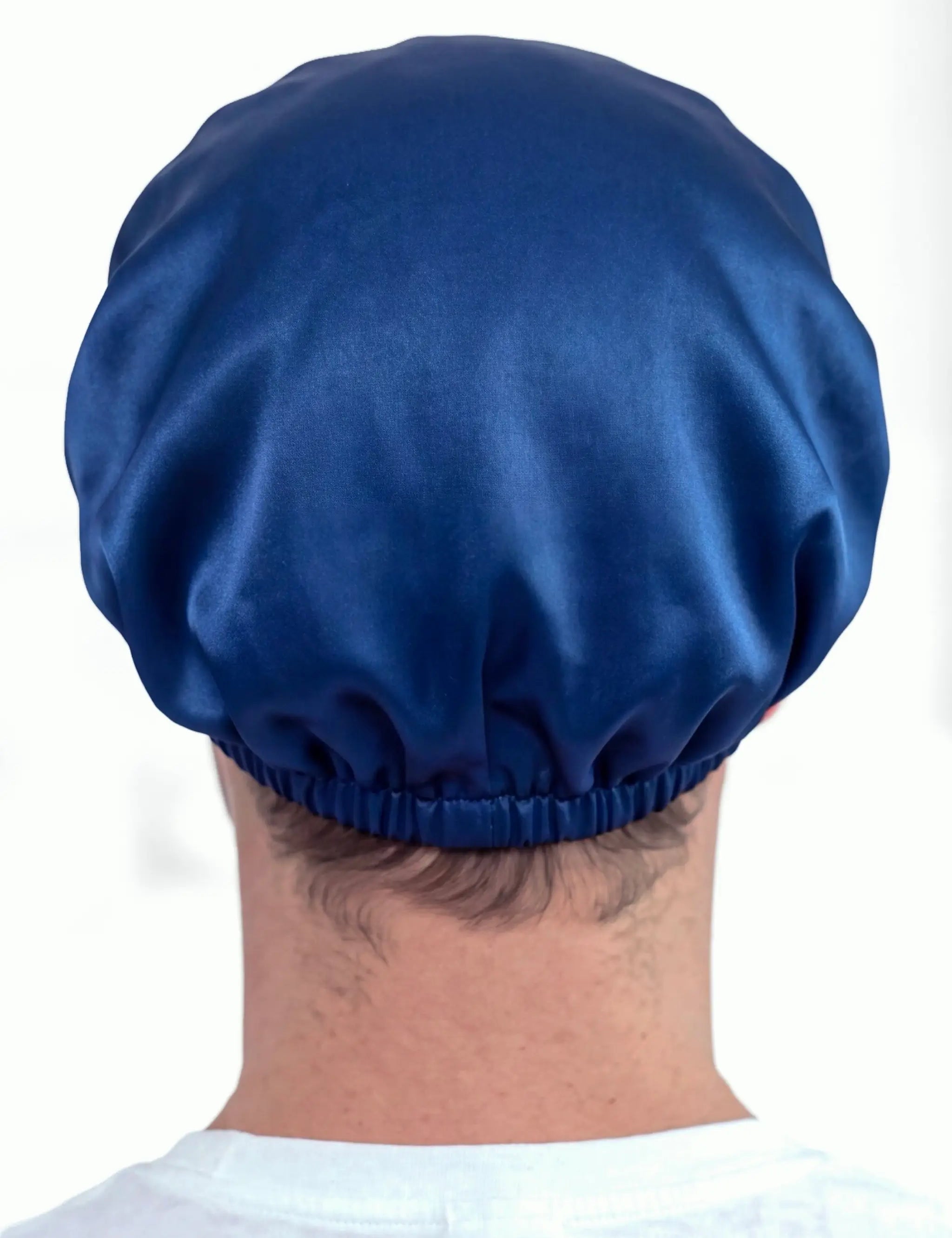 Men's Silk Hair Bonnet (Blue)