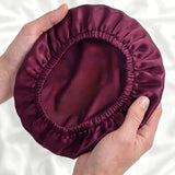 Men's Silk Hair Bonnet (Bordeaux)