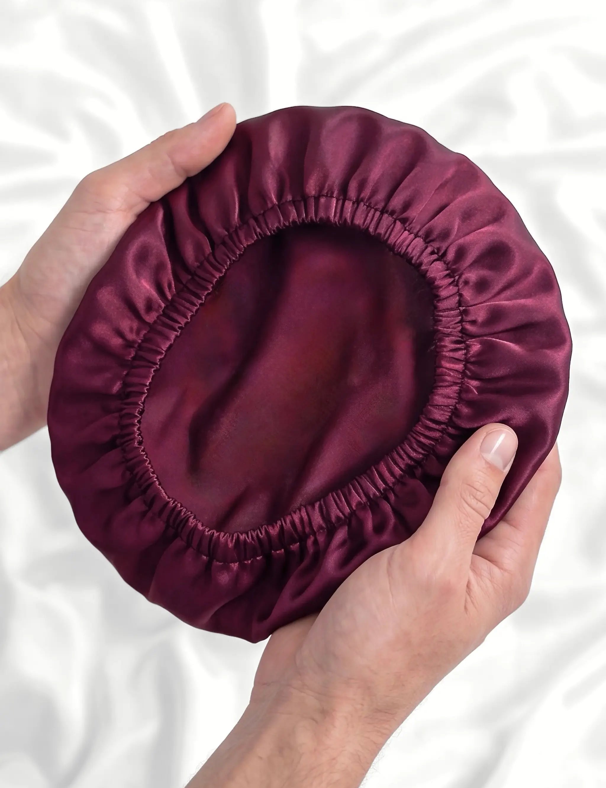 Men's Silk Hair Bonnet (Bordeaux)
