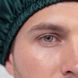 Men's Silk Hair Bonnet (Dark Green)