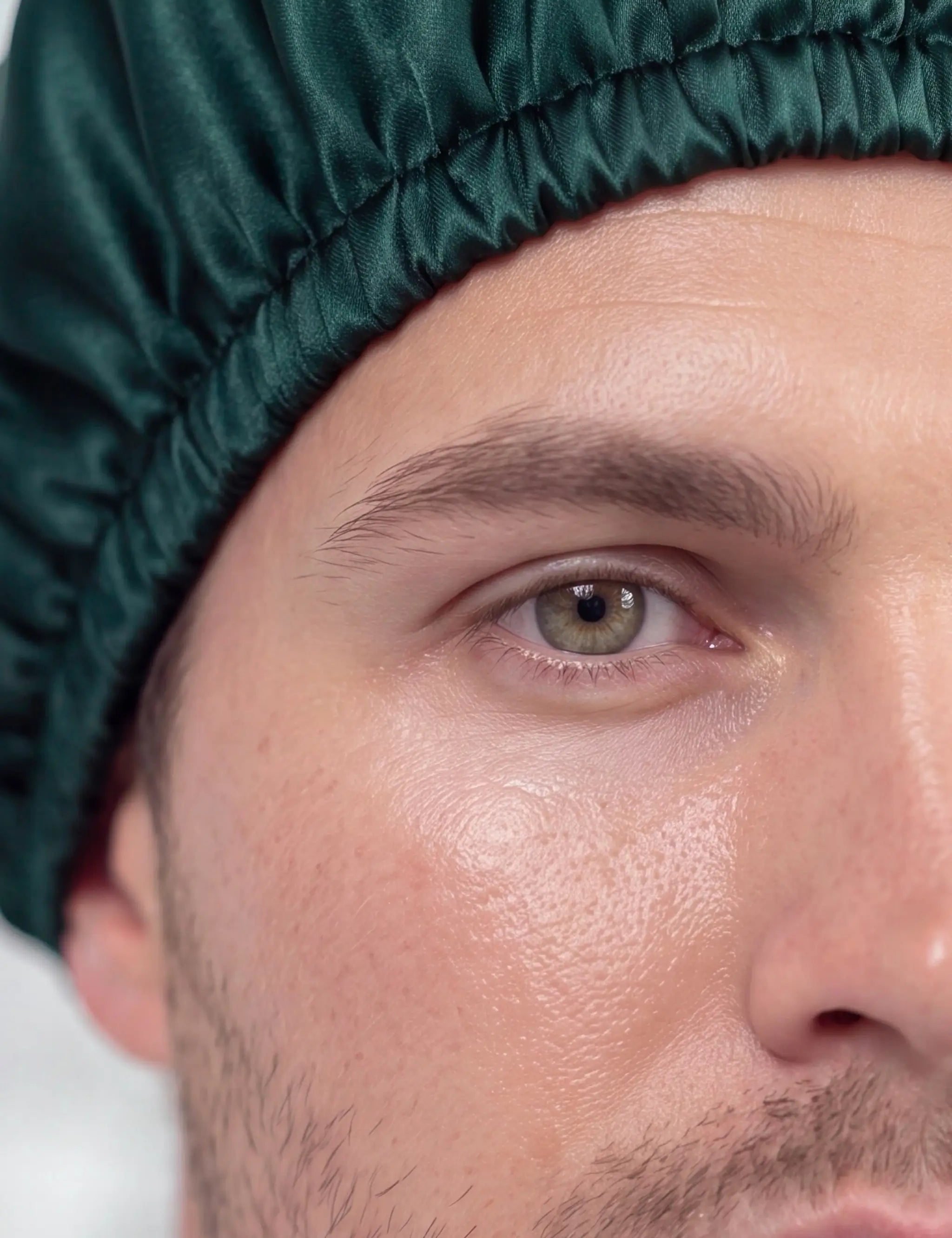 Men's Silk Hair Bonnet (Dark Green)