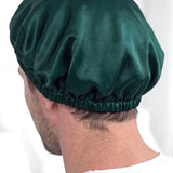 Men's Silk Hair Bonnet (Dark Green)