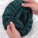 Men's Silk Hair Bonnet (Dark Green)