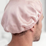 Men's Silk Hair Bonnet (Pink)