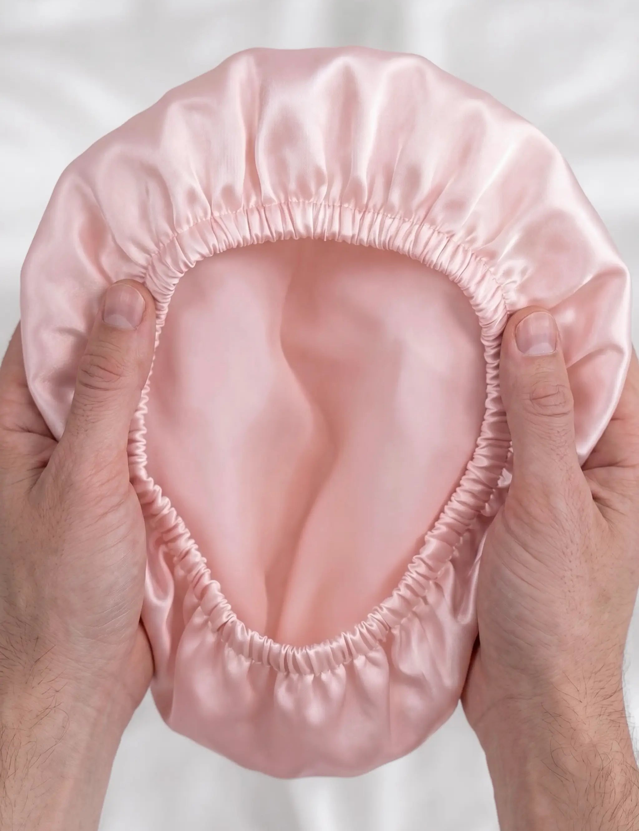 Men's Silk Hair Bonnet (Pink)