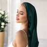 Mulberry Silk Bonnet (Dark Green) % Sale % Extra Length & Gentle Silk Protection | psboutique.ch