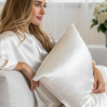 Mulberry Silk Pillowcase (Ivory White) Smooth, Hydrating & Naturally Luxurious | psboutique.ch