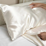 Mulberry Silk Pillowcase (Ivory White) Smooth, Hydrating & Naturally Luxurious | psboutique.ch