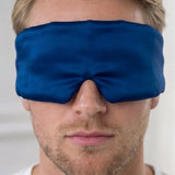 Seiden Schlafmaske für Herren (Blau)