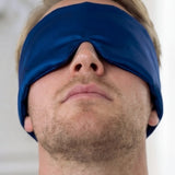 Seiden Schlafmaske für Herren (Blau)