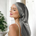 Night Cap (Dark Grey) Long Silk Bonnet for Beautifully Protected Hair % Sale | psboutique.ch