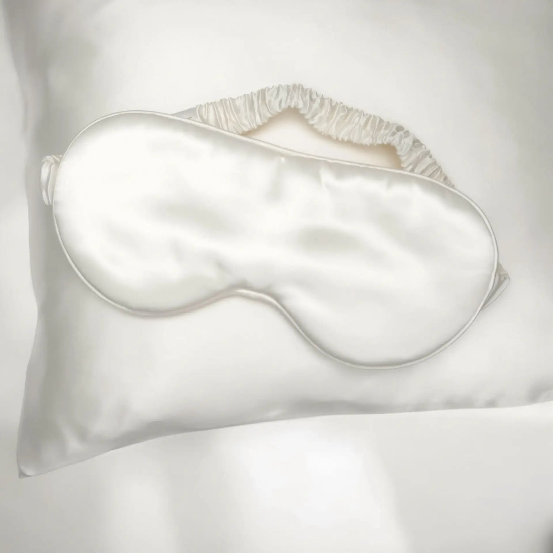 Night Mask – Pure Silk  (Ivory White) for Peaceful Sleep % Sale % Swiss Boutique | psboutique.ch