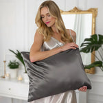 Pillowcase 100% Silk  (Dark Grey) | Swiss Shop | Luxuriously Soft & Skin-Friendly | psboutique.ch