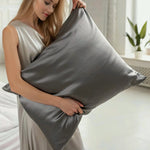 Pillowcase 100% Silk  (Dark Grey) | Swiss Shop | Luxuriously Soft & Skin-Friendly | psboutique.ch