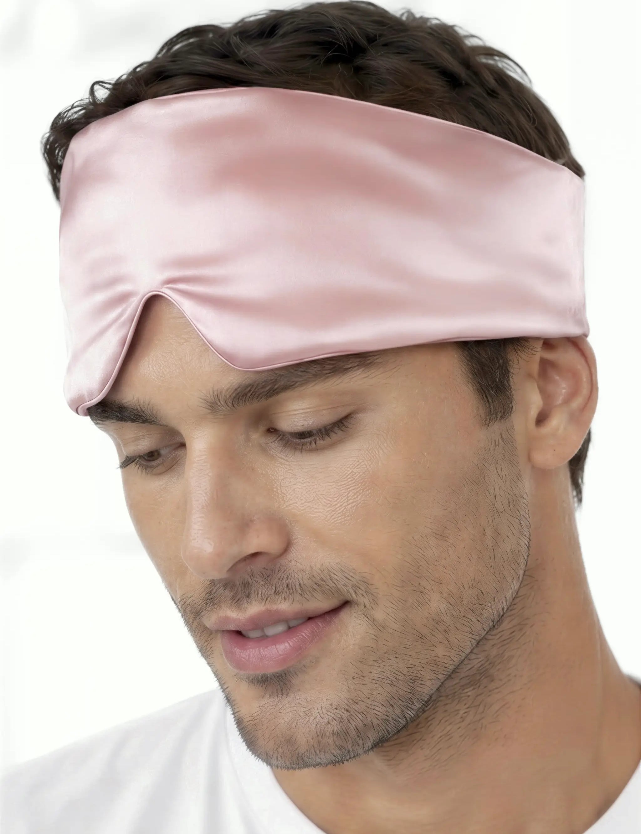 Men's Silk Sleep Mask (Pink)