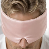 Masque de sommeil en soie pour homme (Rose)