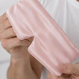 Masque de sommeil en soie pour homme (Rose)