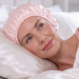 Silk Hair Bonnet (Pink)