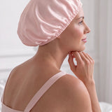 Silk Hair Bonnet (Pink)