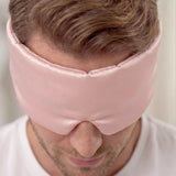 Seiden Schlafmaske für Herren (Rosa)