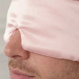 Seiden Schlafmaske für Herren (Rosa)