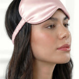 Maschera occhi in seta (Rosa)