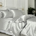 Quilt Cover Pure Silk (Silver) % SALE % Smooth, Breathable & Timelessly Elegant| psboutique.ch