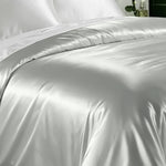Quilt Cover Pure Silk (Silver) % SALE % Smooth, Breathable & Timelessly Elegant| psboutique.ch