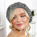 Silk Bonnet for Sleeping (Dark Grey) Gentle Protection with Classic Ties | psboutique.ch