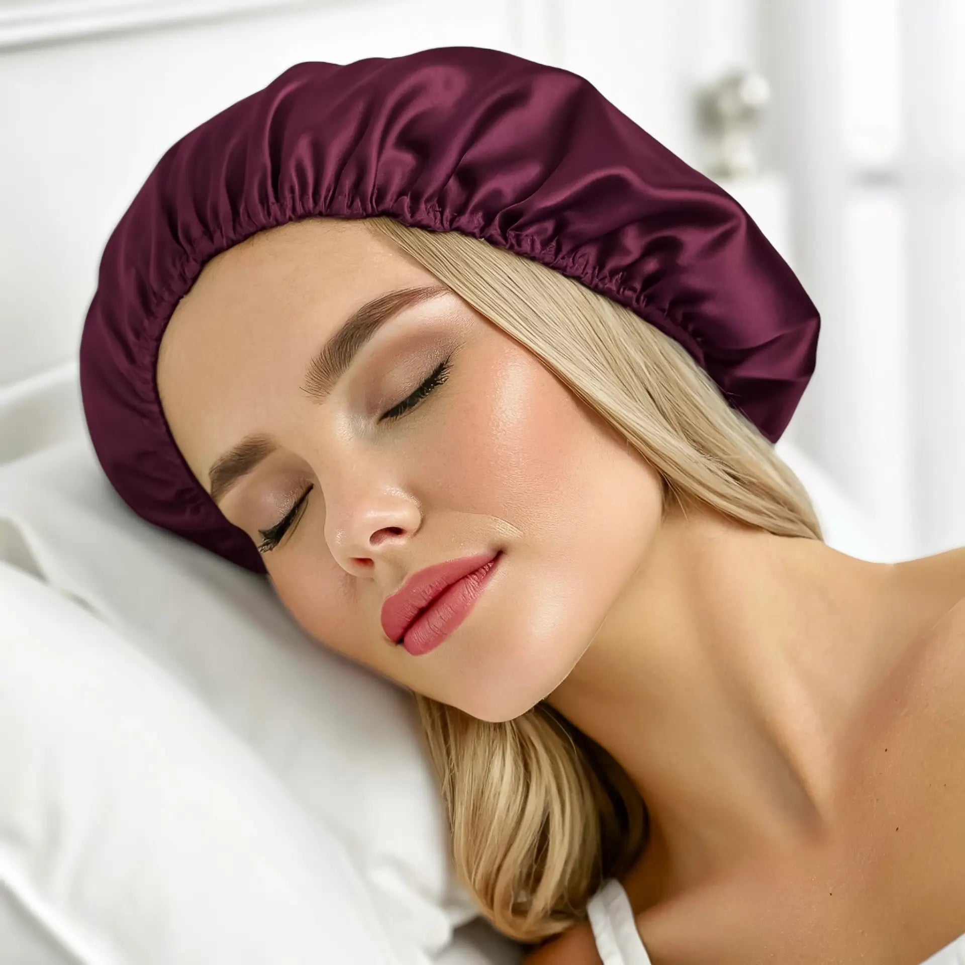 Silk Cap (Bordeaux) % Sale % Small, Lightweight & Perfect for Nightly Hair Care | psboutique.ch