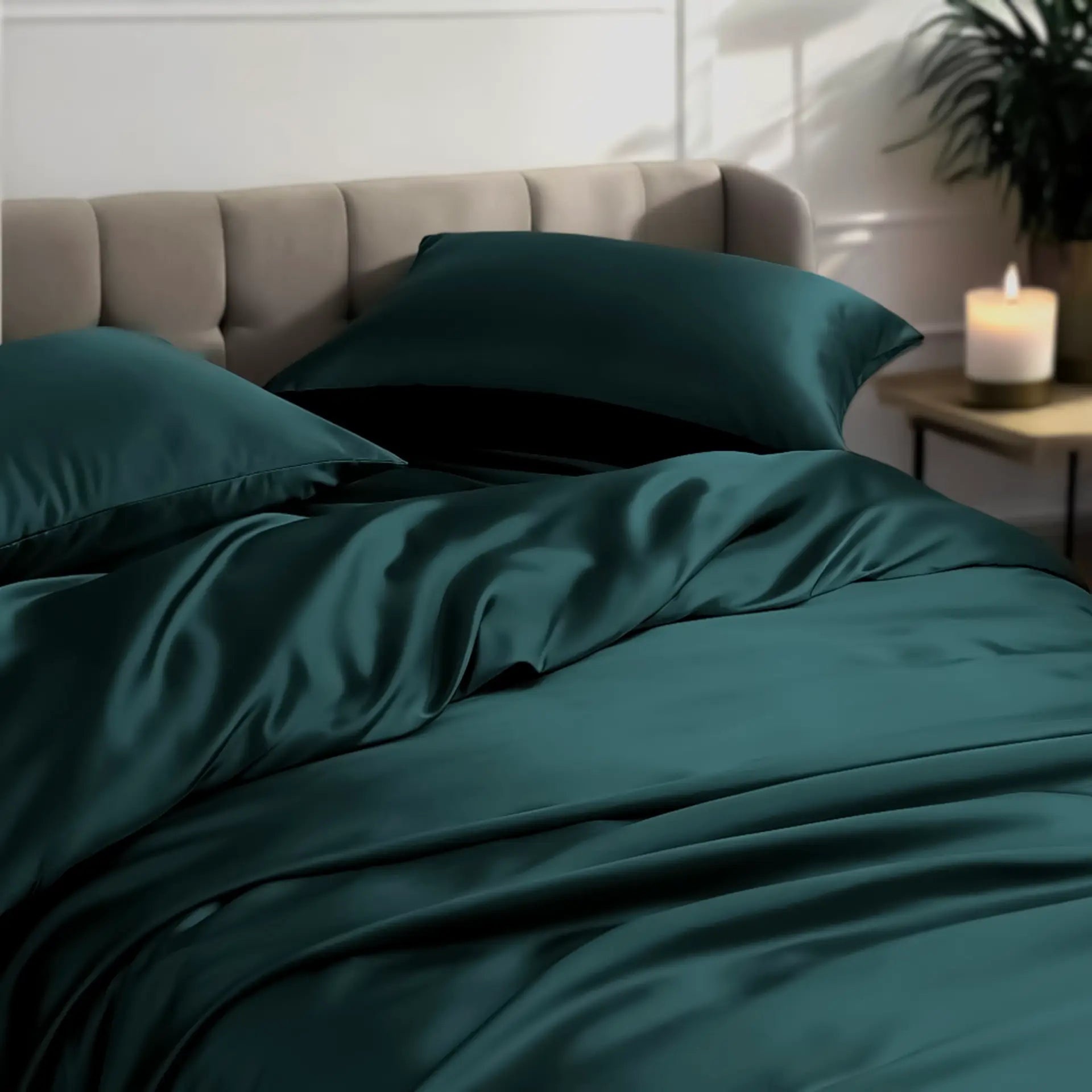 Silk Comforter Cover (Dark Green) % Sale % Smooth, Breathable & Naturally Luxurious | psboutique.ch