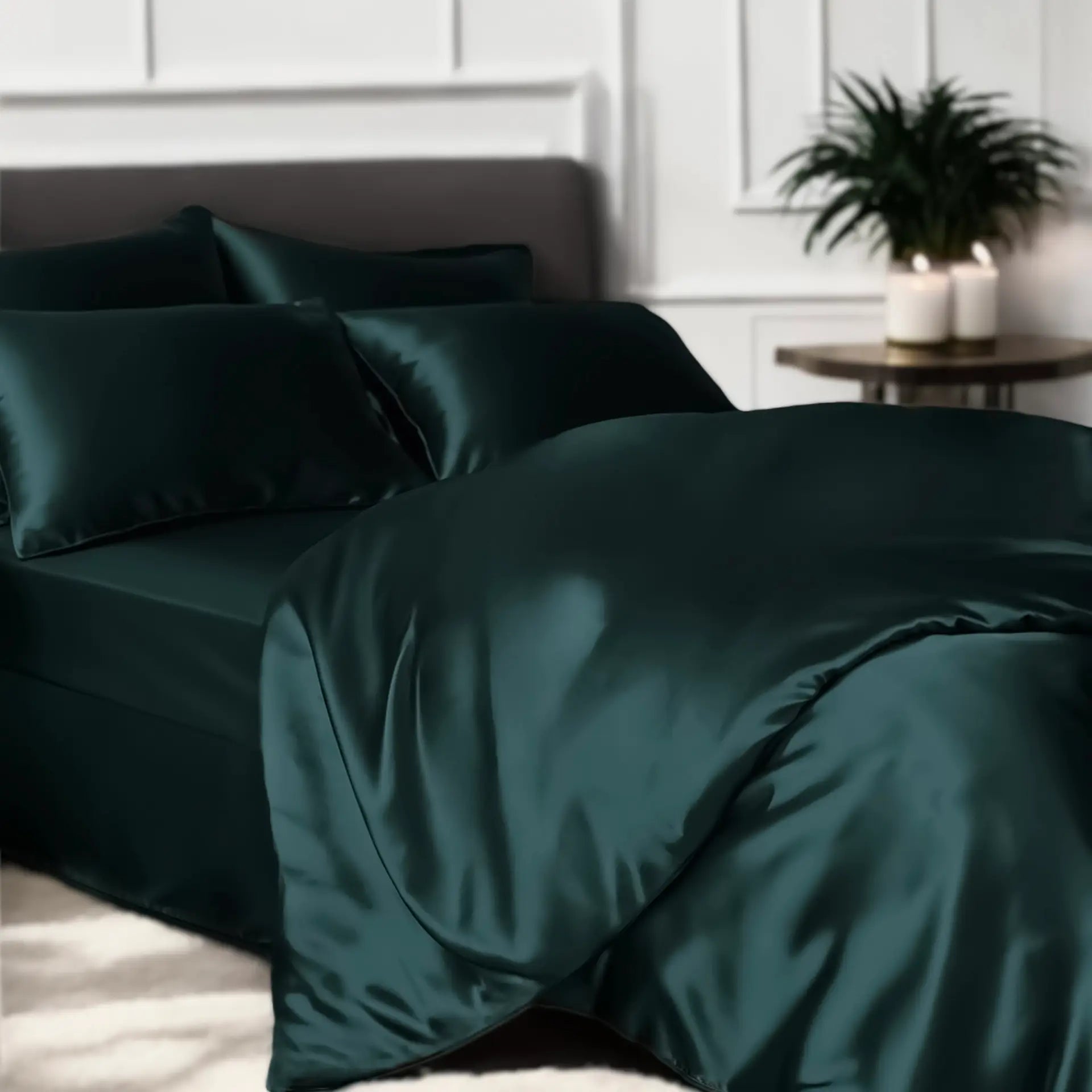 Silk Comforter Cover (Dark Green) % Sale % Smooth, Breathable & Naturally Luxurious | psboutique.ch