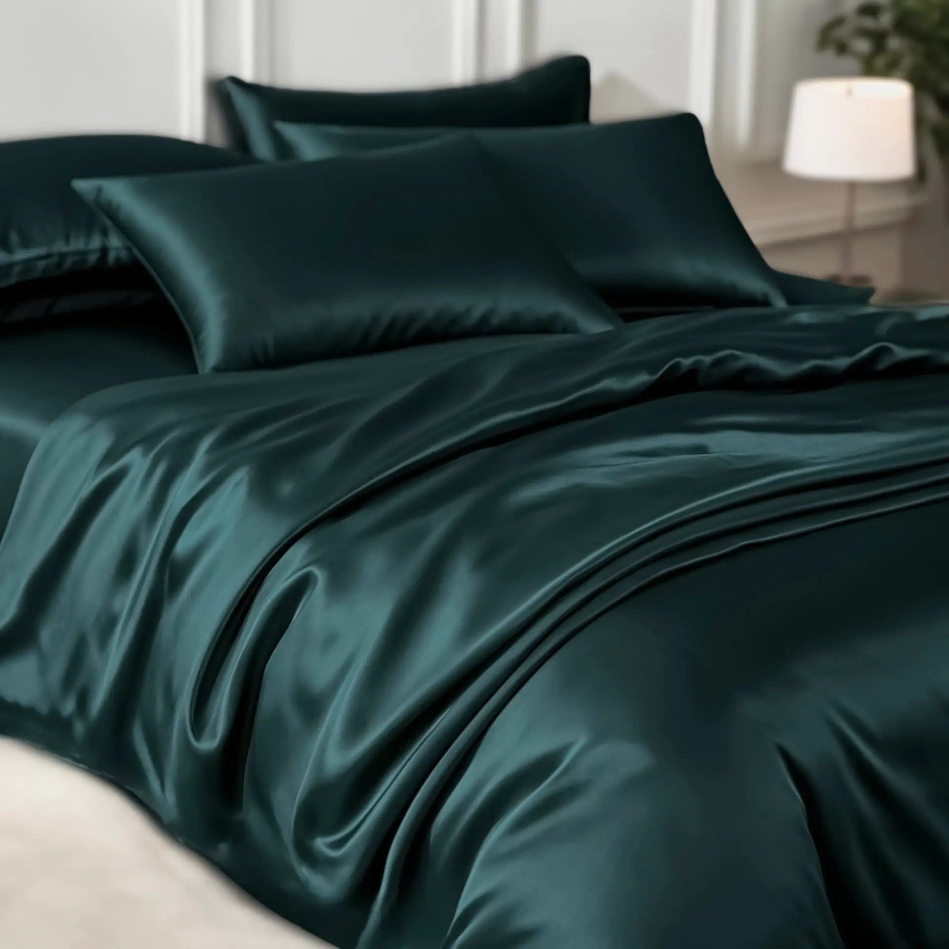 Silk Comforter Cover (Dark Green) % Sale % Smooth, Breathable & Naturally Luxurious | psboutique.ch