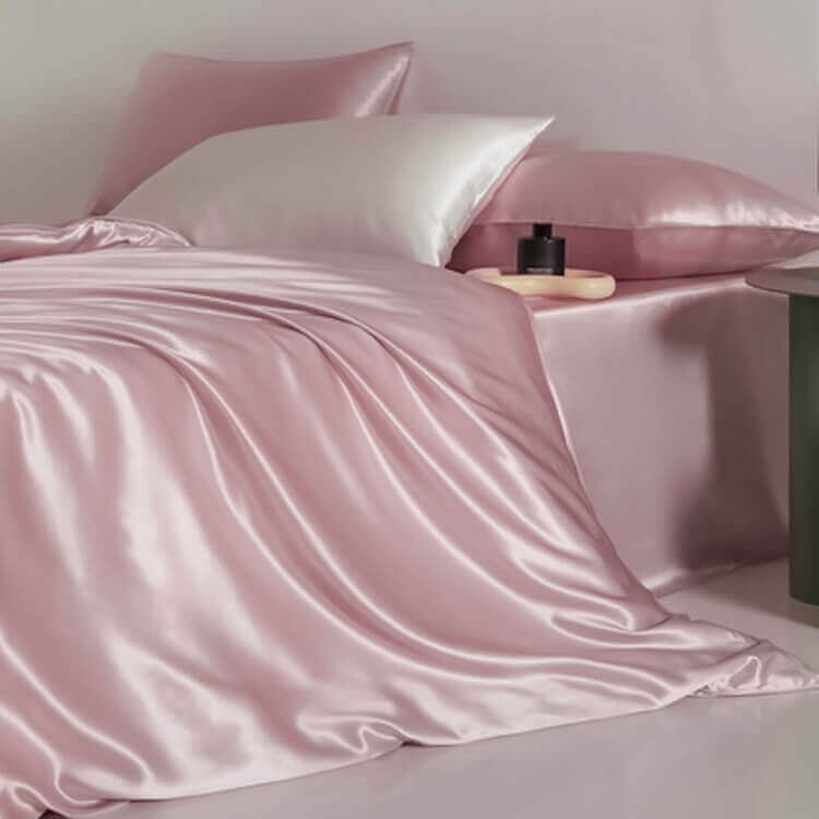 Silk duvet cover Pink buy in Switzerland Pure Swiss Boutique