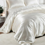 Silk Duvet Cover (Ivory White) % Sale % Elegant, Breathable & Gentle on Skin | psboutique.ch