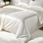 Silk Duvet Cover (Ivory White) % Sale % Elegant, Breathable & Gentle on Skin | psboutique.ch