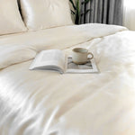 Buttons closure Silk Duvet Cover - 50% Off - Last chance to buy - Buttons closure Silk Duvet Cover (Ivory White) - PSBoutique.ch - <p>Indulge in the ul...