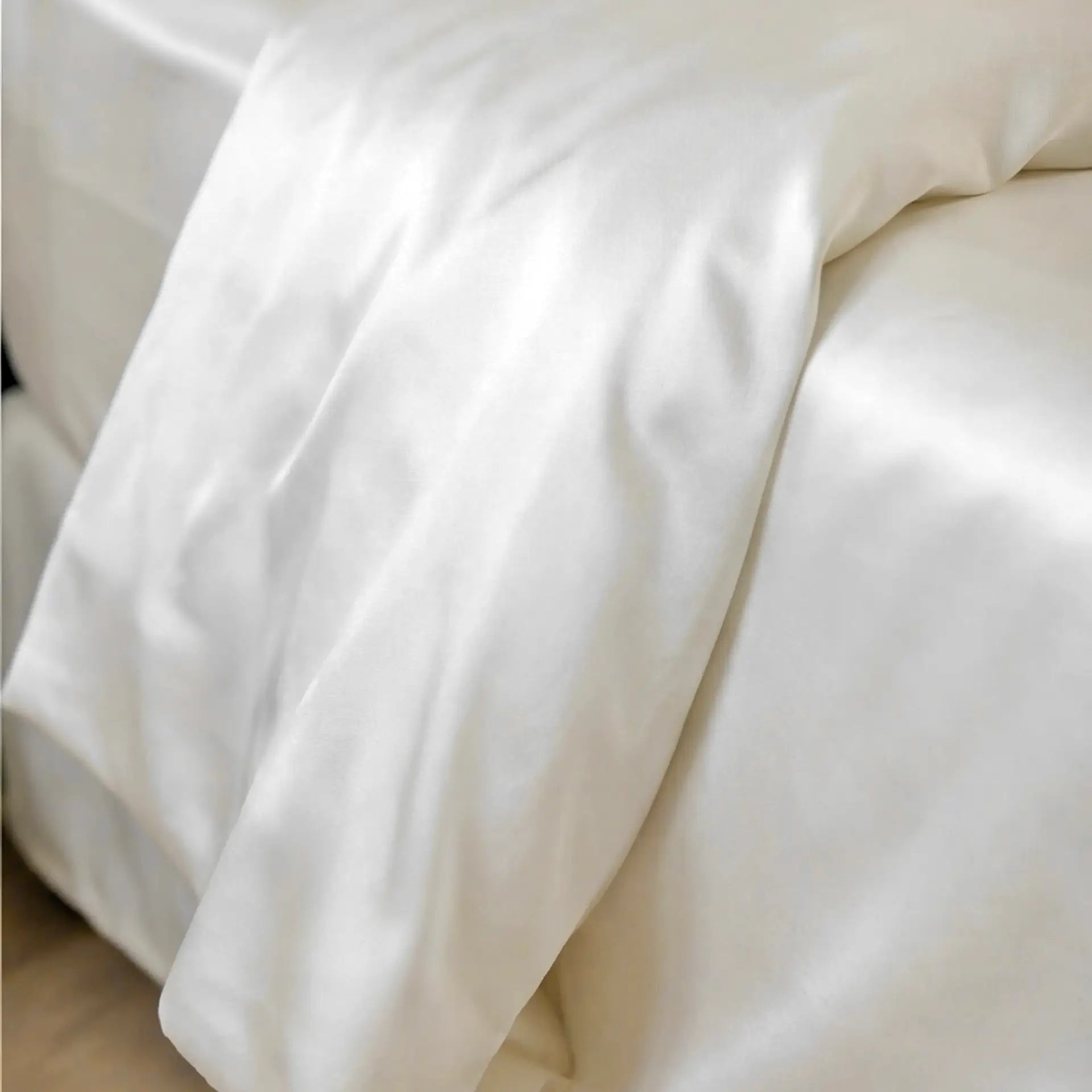 Buttons closure Silk Duvet Cover - 50% Off - Last chance to buy - Buttons closure Silk Duvet Cover (Ivory White) - PSBoutique.ch - <p>Indulge in the ul...