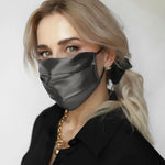 Silk Face Mask Dark Grey Pure Silk Boutique