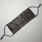 Silk Face Mask Dark Grey Pure Silk Boutique