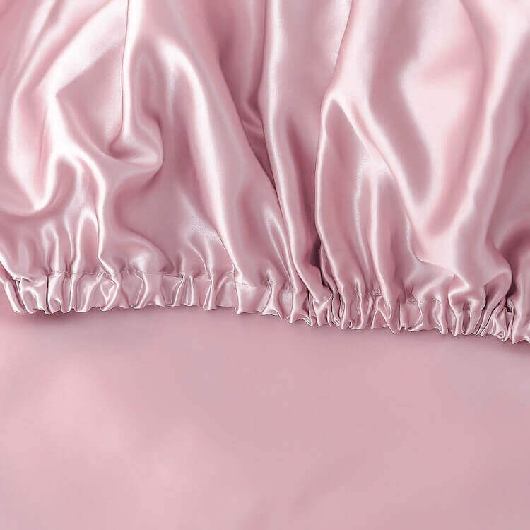 Silk fitted sheet Pink buy in Switzerland Pure Swiss Boutique