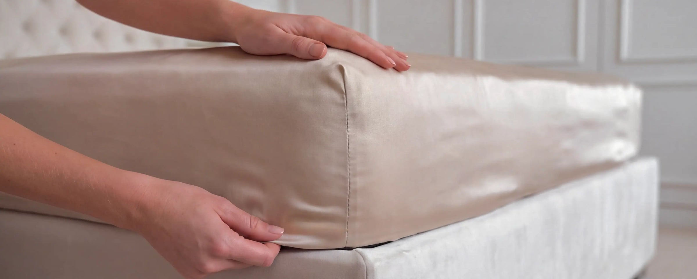 Draps-housses en soie pour femme