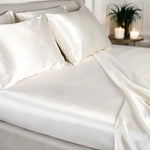 Silk Mattress Sheet (Ivory White) % Sale %  Soft, Secure & Skin-Loving Comfort | PSBoutique.ch