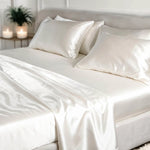 Silk Mattress Sheet (Ivory White) % Sale %  Soft, Secure & Skin-Loving Comfort | PSBoutique.ch