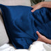 Silk Pillowcase Blue Mulberry Pure Silk Boutique Switzerland