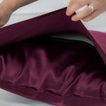 Silk Satin Pillowcase 100% Silk - Skin-Friendly &amp; Elegant - Sale % - Silk Pillowcase (Bordeaux) - PSBoutique.ch - <p>Wake up refreshed and radiant ...