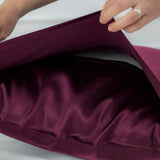 Silk Pillowcase (Bordeaux)