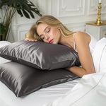 Silk Cushion Cover buy in Switzerland on Sale with Free Delivery - Silk Pillowcase (Dark Grey) - PSBoutique.ch - <p><strong>Silk Cushion Cover – ...