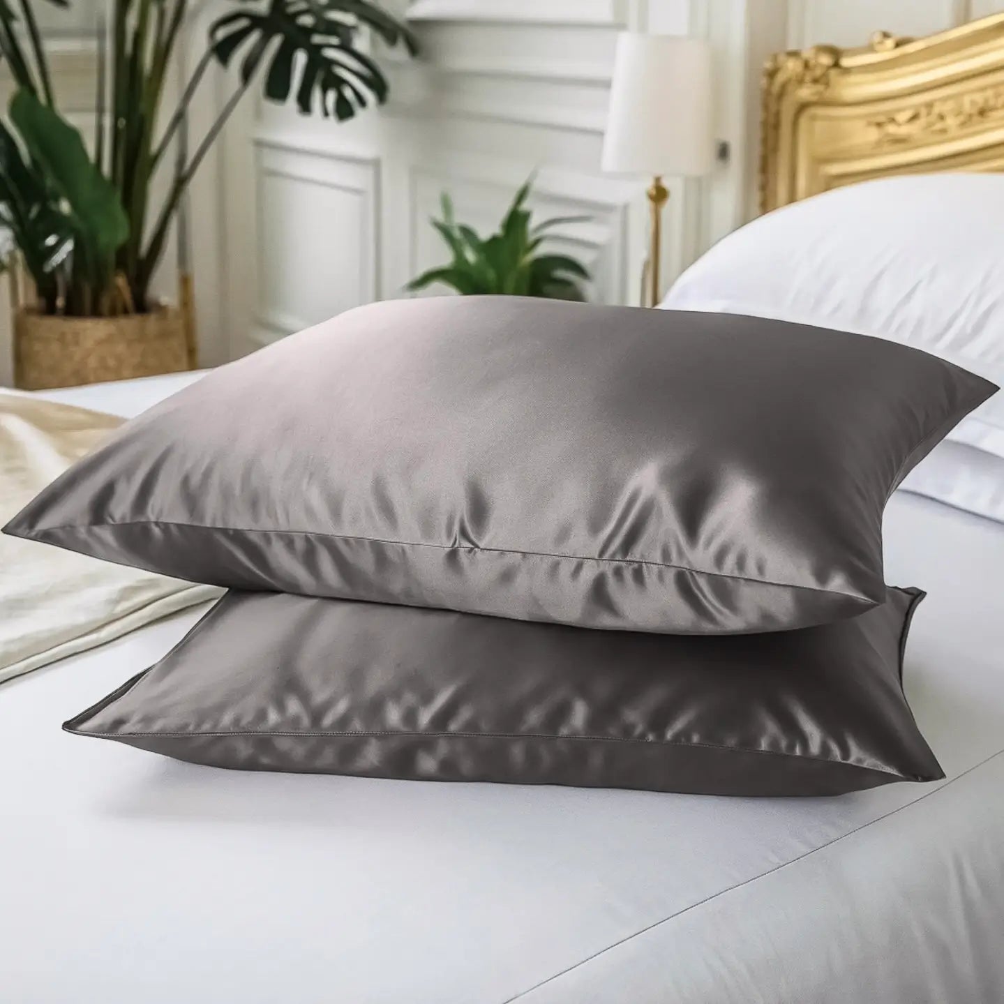 Silk Cushion Cover buy in Switzerland on Sale with Free Delivery - Silk Pillowcase (Dark Grey) - PSBoutique.ch - <p><strong>Silk Cushion Cover – ...