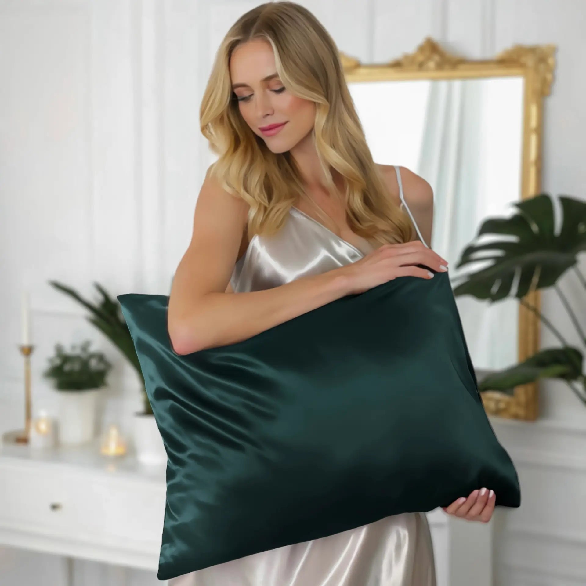 Silk Pillowcase for Hair (Dark Green) % Sale % Smooth, Protective & Hydrating | psboutique.ch
